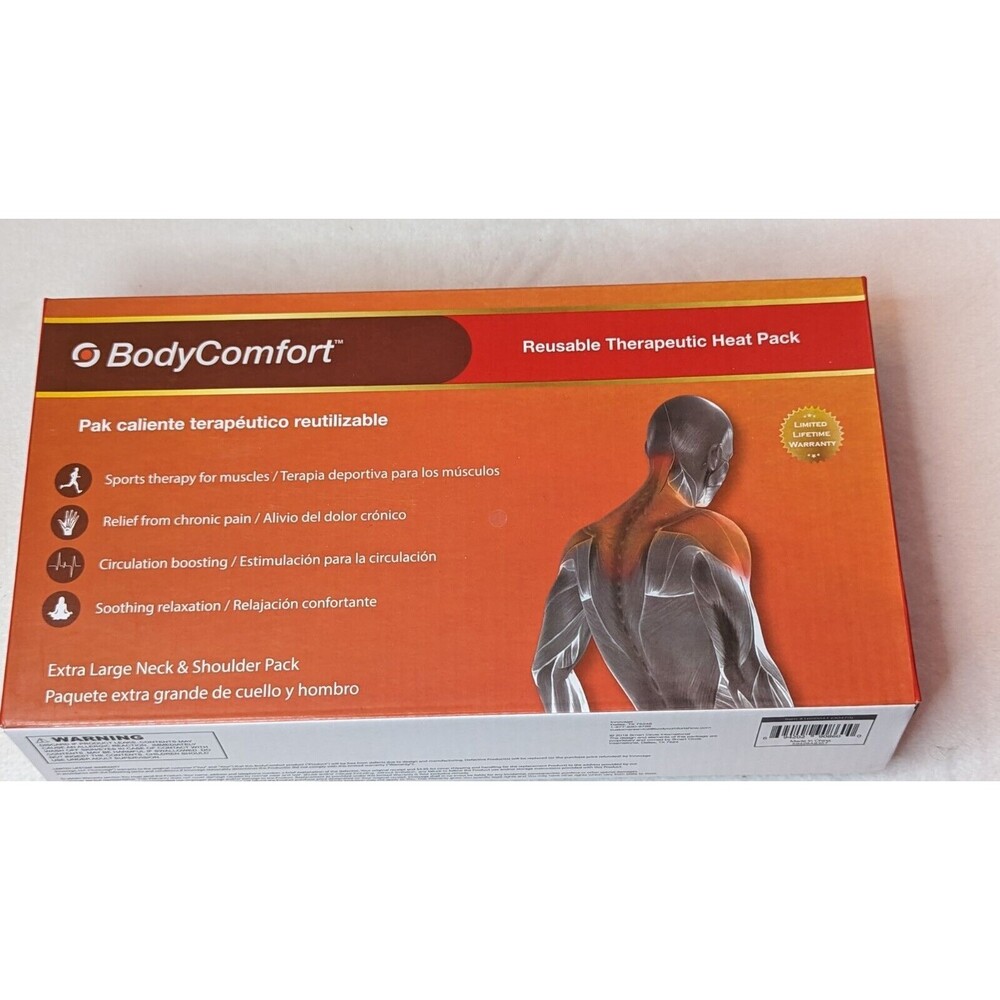 Body Comfort Reusable Therapeutic Heat Pack Extra Large Neck & Shoulder Pack New